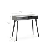 Delta Console table w/drawer - Black