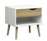 Delta Bedside Table - White