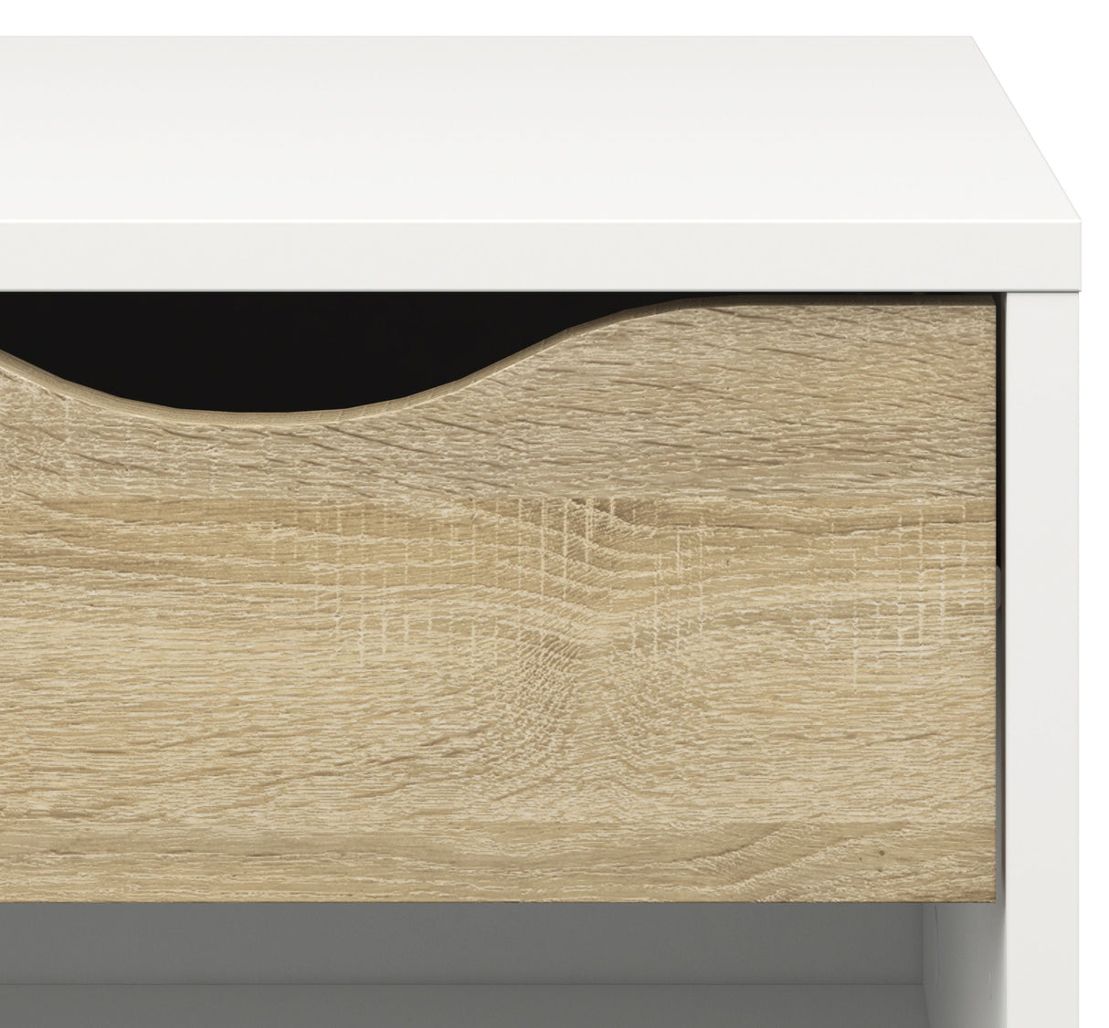 Delta Bedside Table - White