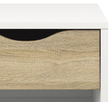 Delta Bedside Table - White