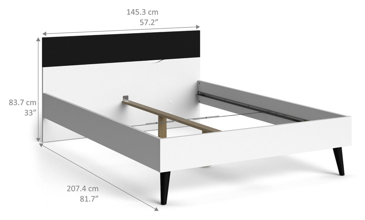 Delta Bed frame 140x200 - Black