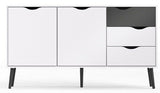 Delta Sideboard w/3 drawers and 2 doors - Black