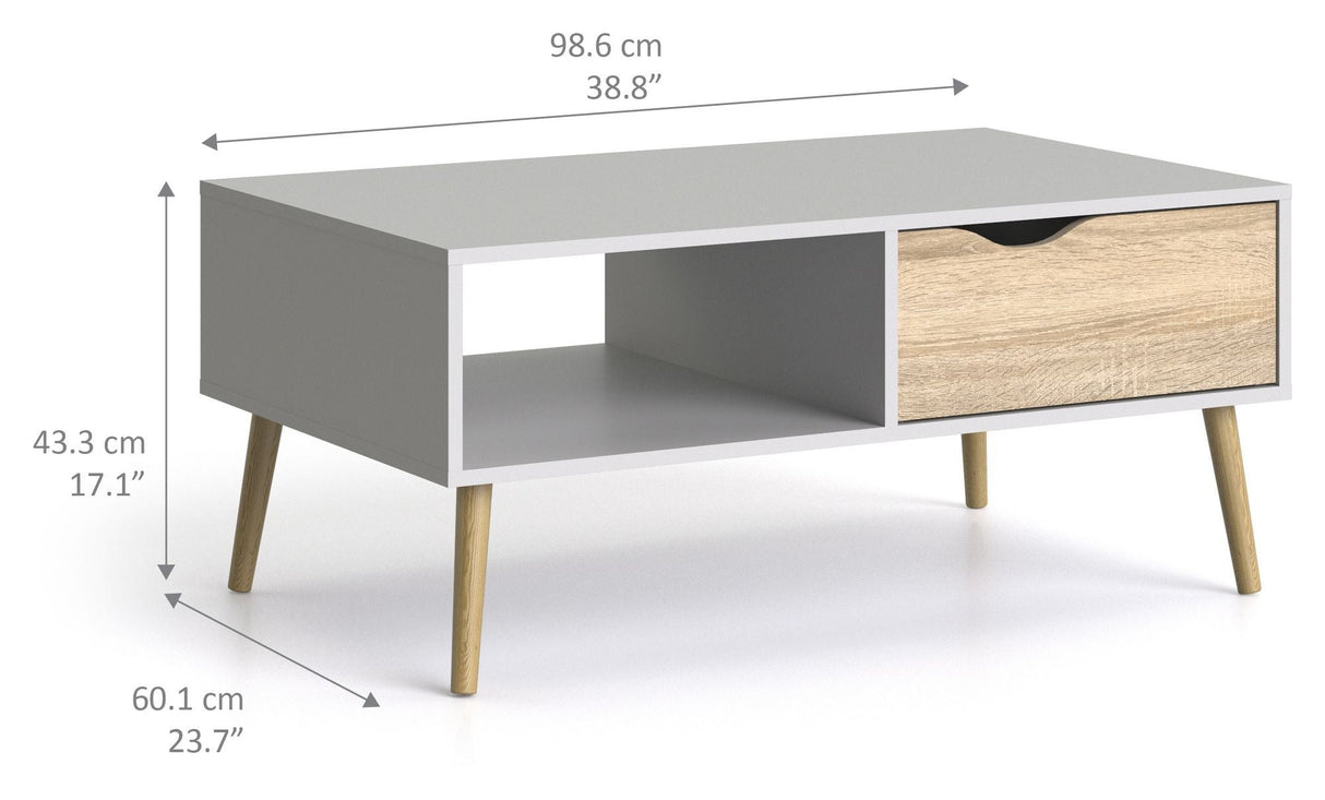 Delta Coffee Table - White