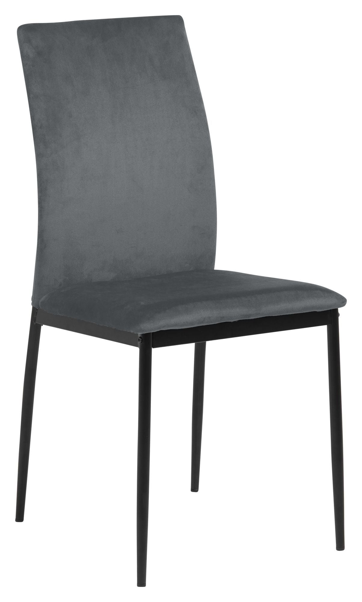 Demina Dining chair, Dark gray fabric