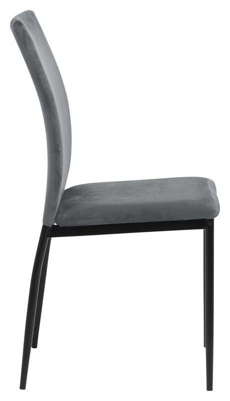 Demina Dining chair, Dark gray fabric