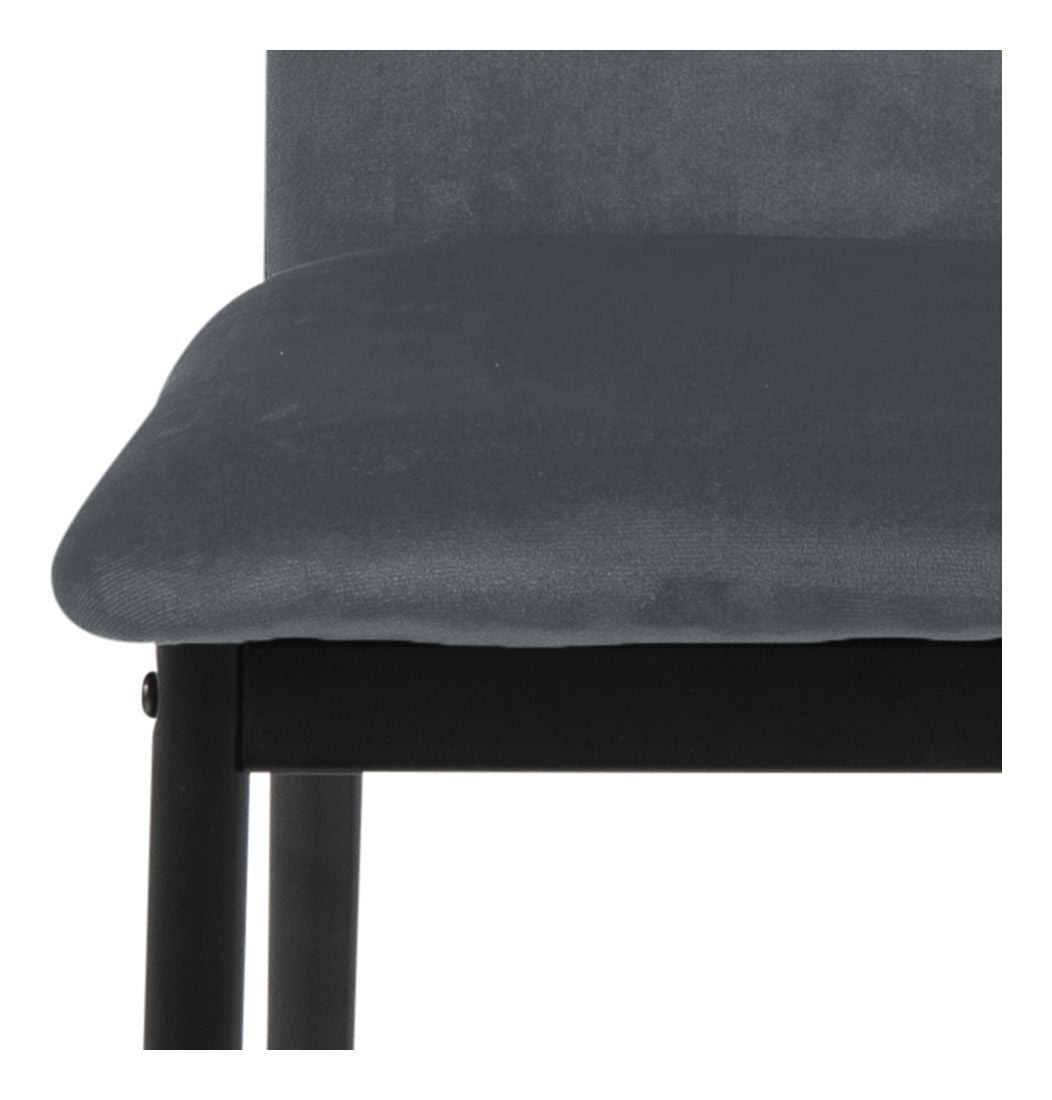 Demina Dining chair, Dark gray fabric