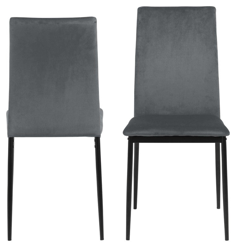 Demina Dining chair, Dark gray fabric