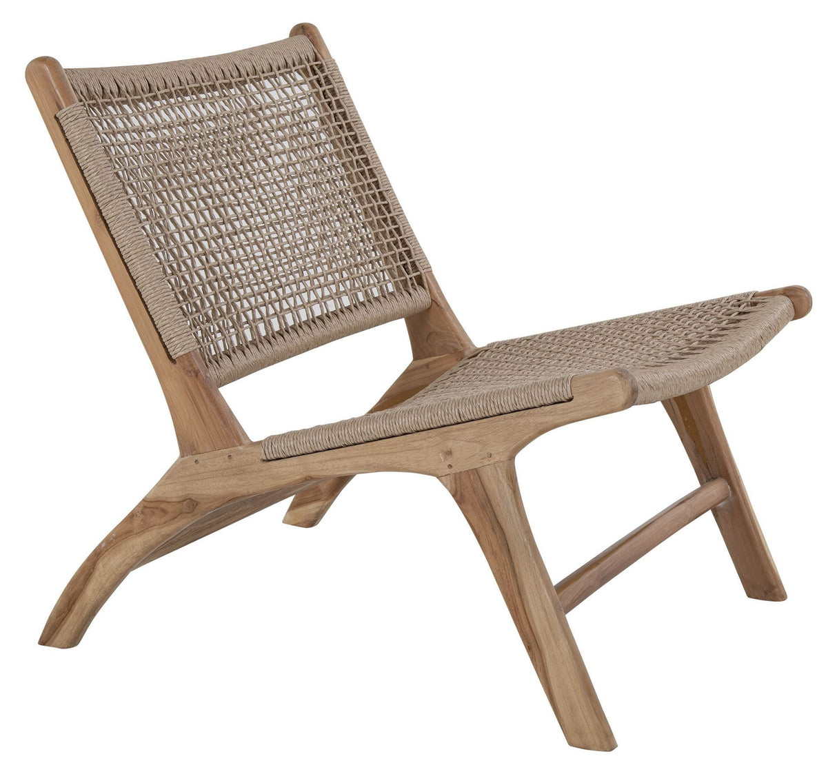 Derby Lounge Chair, Teak and Polyrattan