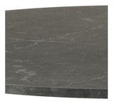 Ibiza Dining table Ø110m. black marble print Matte black, Ø110