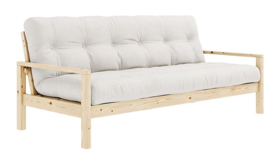 Knob Sofa bed, Lacquered pine, Off white