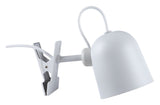 Angle Lamp w. clamp, White/Gray