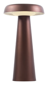 Arcello Table lamp LED, Brown-plated brass