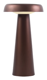 Arcello Table lamp LED, Brown-plated brass