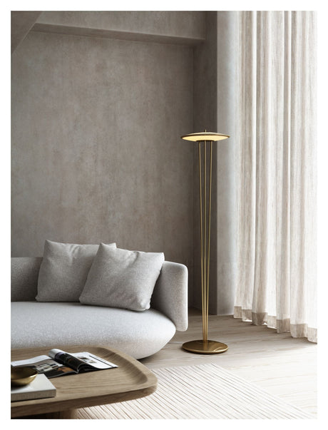 dftp Blanche Floor Lamp Brass