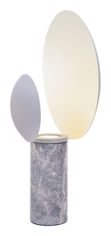 Caché Table Lamp, Gray