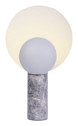 Caché Table Lamp, Gray