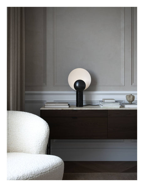 Caché Table Lamp, Black