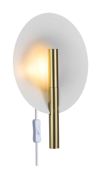 Furiko Wall lamp, Brushed brass