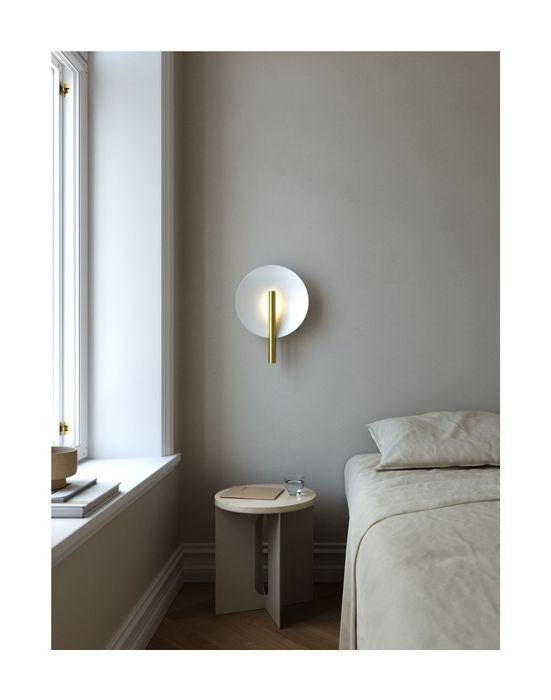 Furiko Wall lamp, Brushed brass