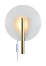 Furiko Wall lamp, Brushed brass