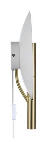 Furiko Wall lamp, Brushed brass