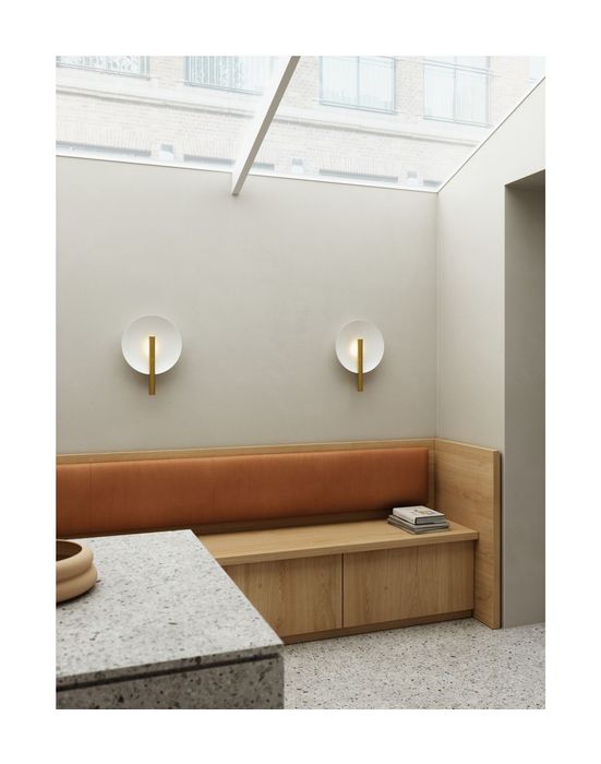 Furiko Wall lamp, Brushed brass