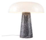 Glossy Table Lamp, Gray