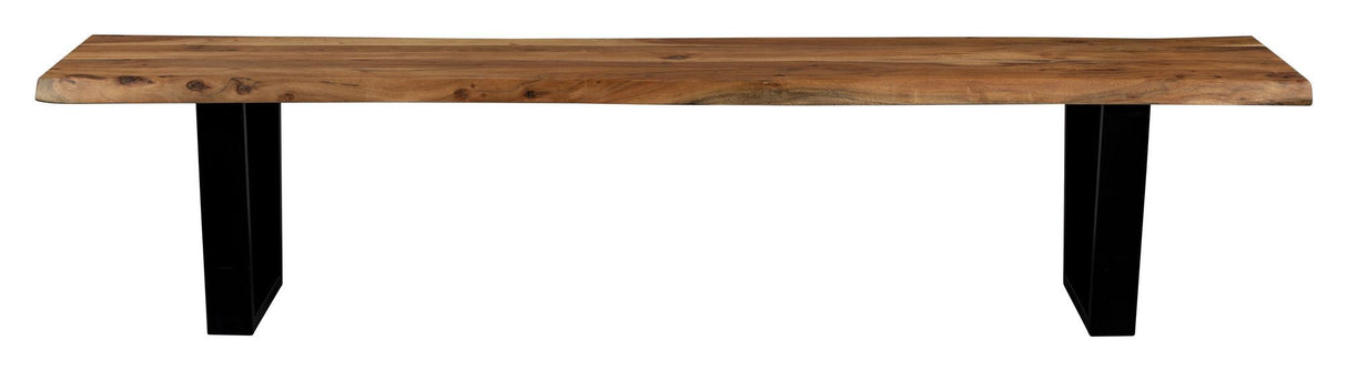 Dutchbone Aka Bench - Acacia/Black, 180X45