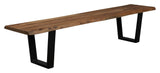 Dutchbone Aka Bench - Acacia/Black, 180X45