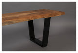 Dutchbone Aka Bench - Acacia/Black, 180X45