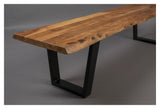 Dutchbone Aka Bench - Acacia/Black, 180X45