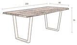 Dutchbone Aka Dining Table Acacia/Black, 200x90