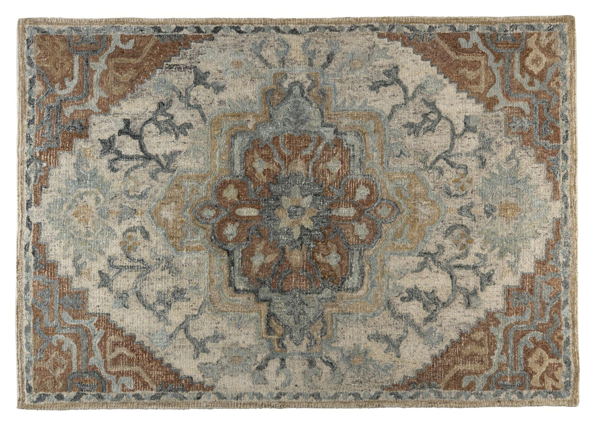 Amori Rug 160X230, Blue/Pattern