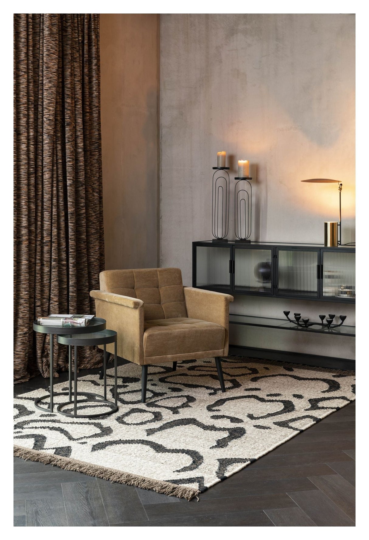 Dutchbone Ayaan Rug - Brown, 300x200