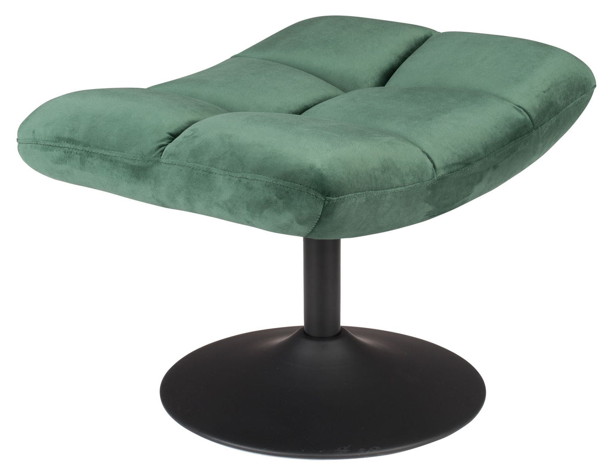 Dutchbone Bar Footstool, Green Velvet