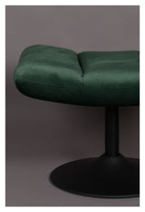 Dutchbone Bar Footstool, Green Velvet