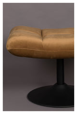 Dutchbone Bar Footstool, Golden Brown Velvet