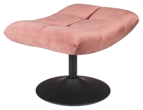 Dutchbone Bar Footstool, Old Pink Velour