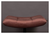 Dutchbone Bar Footstool, Old Pink Velour