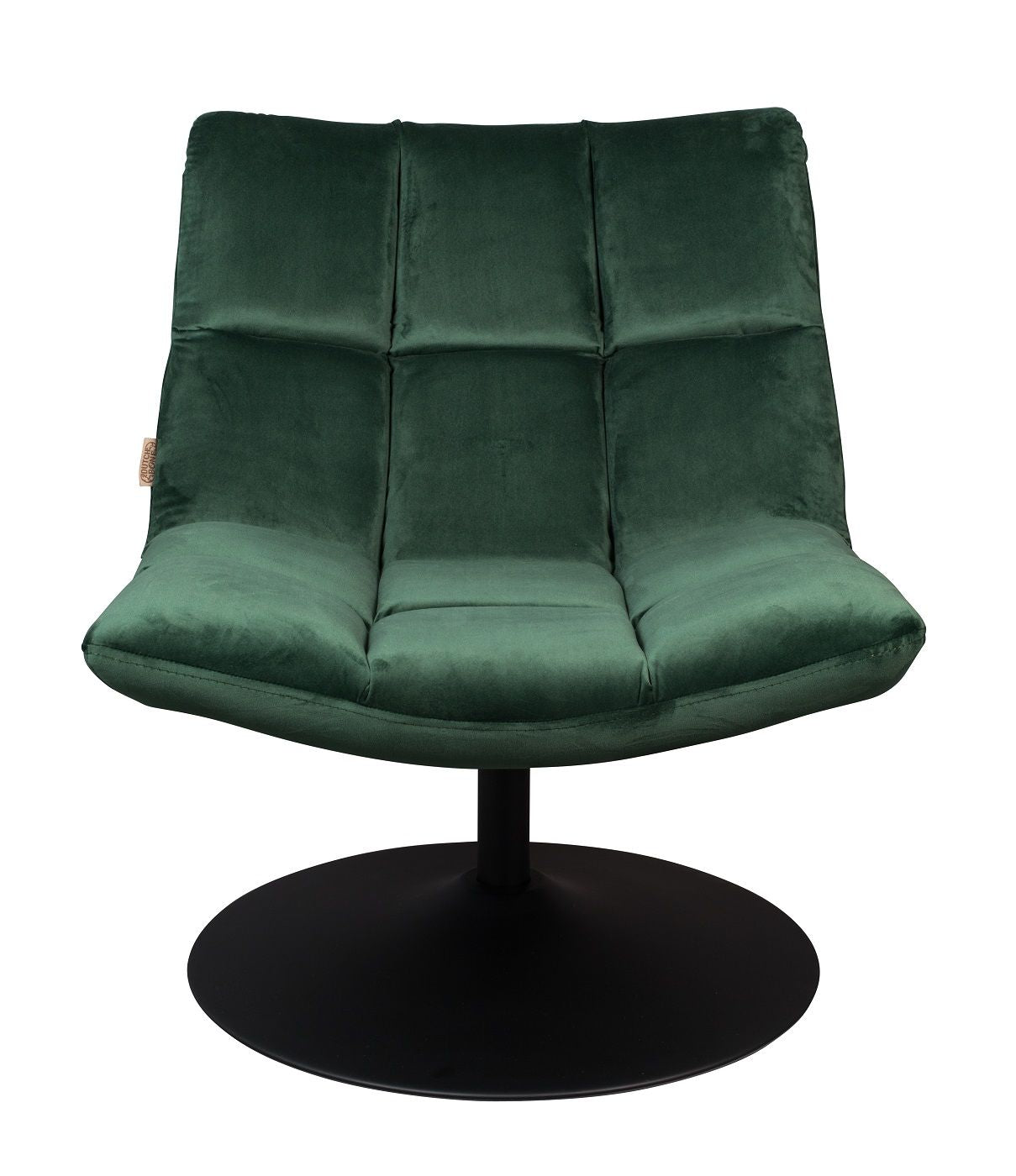 Dutchbone Bar Lounge Chair, w. velour Green