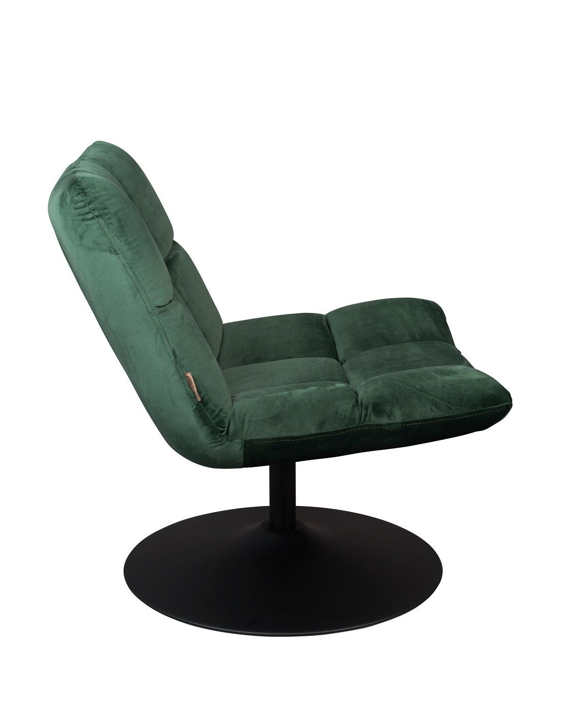 Dutchbone Bar Lounge Chair, w. velour Green