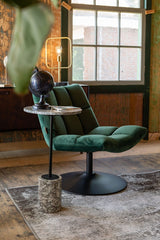 Dutchbone Bar Lounge Chair, w. velour Green