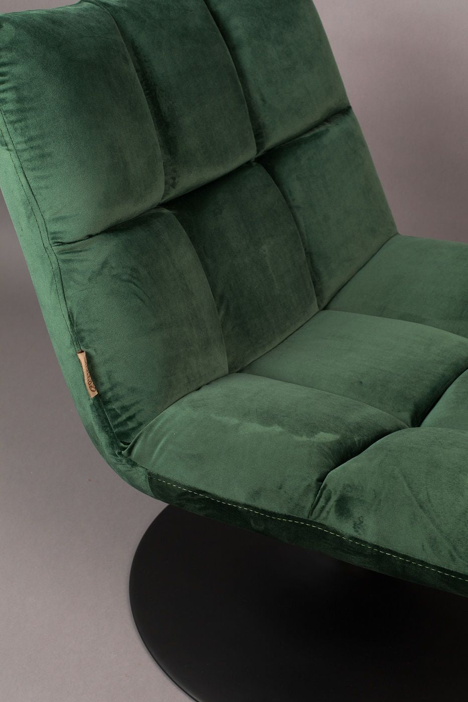 Dutchbone Bar Lounge Chair, w. velour Green