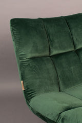 Dutchbone Bar Lounge Chair, w. velour Green