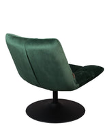 Dutchbone Bar Lounge Chair, w. velour Green