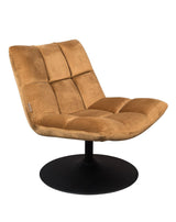 Dutchbone Bar Lounge Chair, w. velour Golden Brown