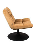 Dutchbone Bar Lounge Chair, w. velour Golden Brown