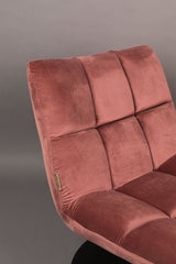 Dutchbone Bar Lounge Chair with Velvet Pink