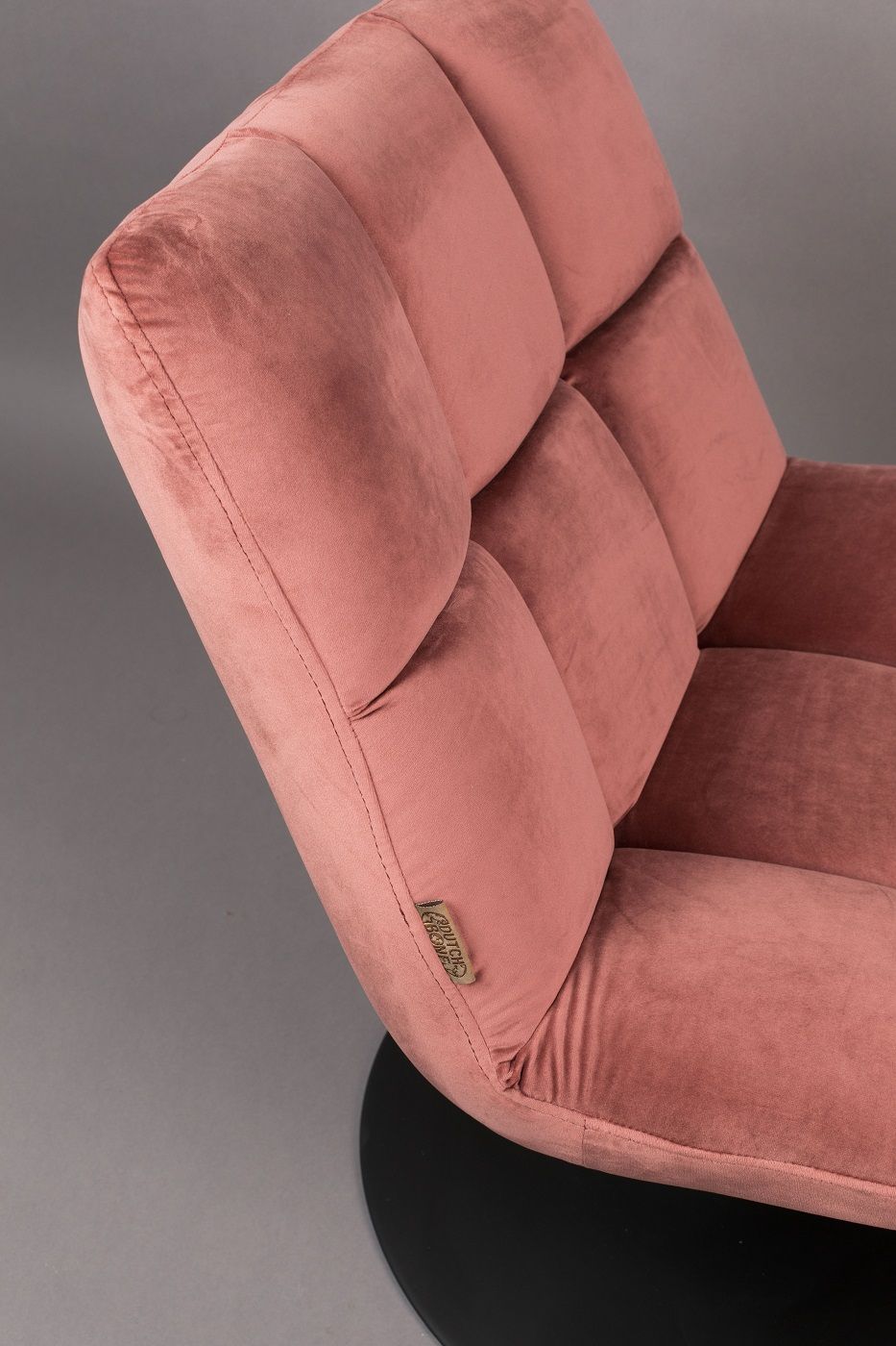 Dutchbone Bar Lounge Chair with Velvet Pink