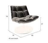 Dutchbone Bar Lounge Chair, Dark Gray